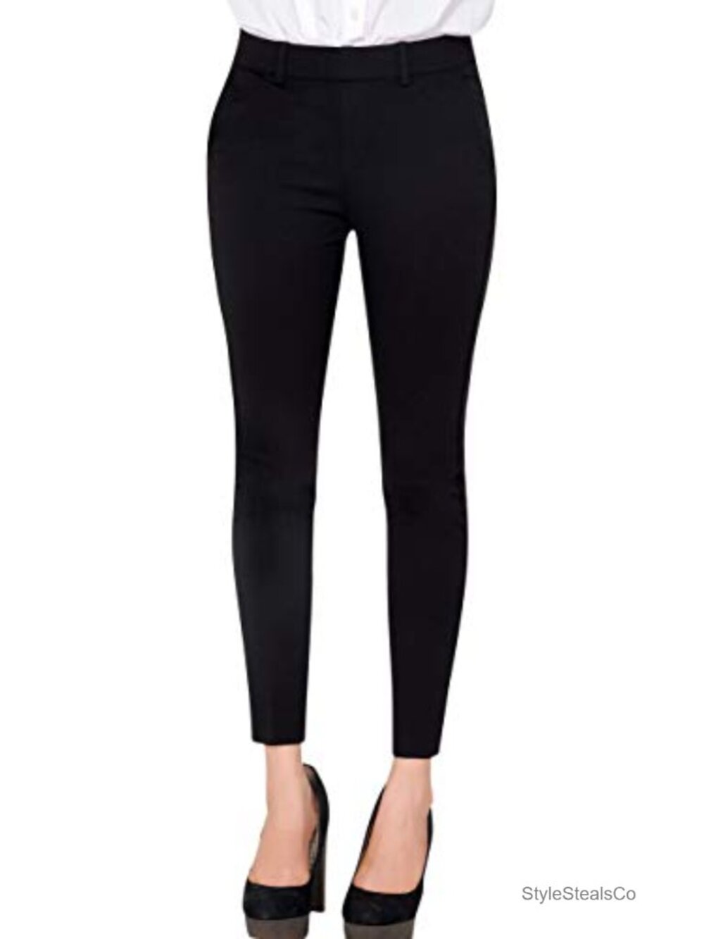 4-Way Stretch Pull On Dress Pants for Work Yoga